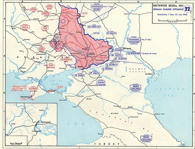 Russische Front im Juli 1942